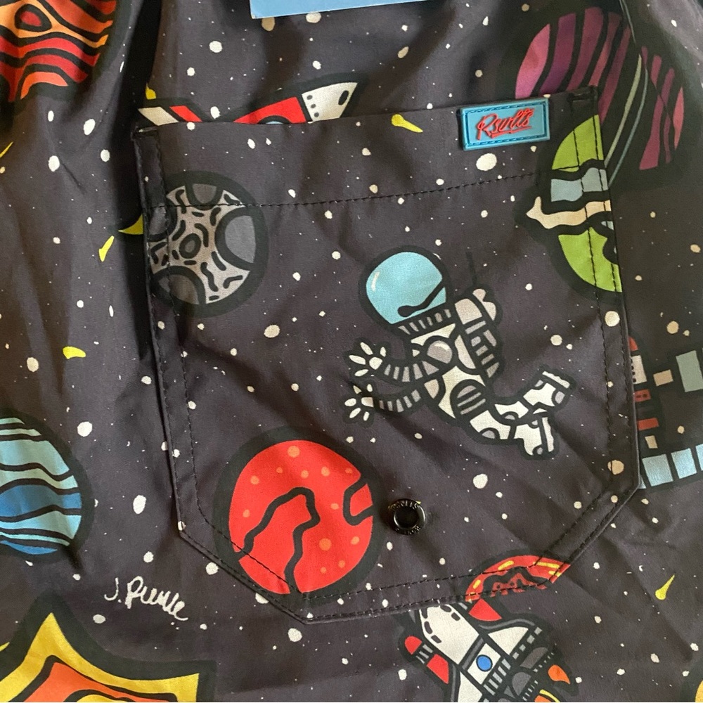 RSVLTS J. Pierce Swim Shorts Men S Spaceman Cali Surf Beach - Picture 9 of 13